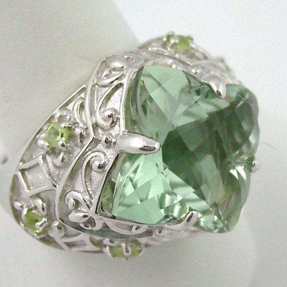 Victoria Wieck Jewelry - Victoria Wieck 6.1ct Prasiolite & Peridot Ring